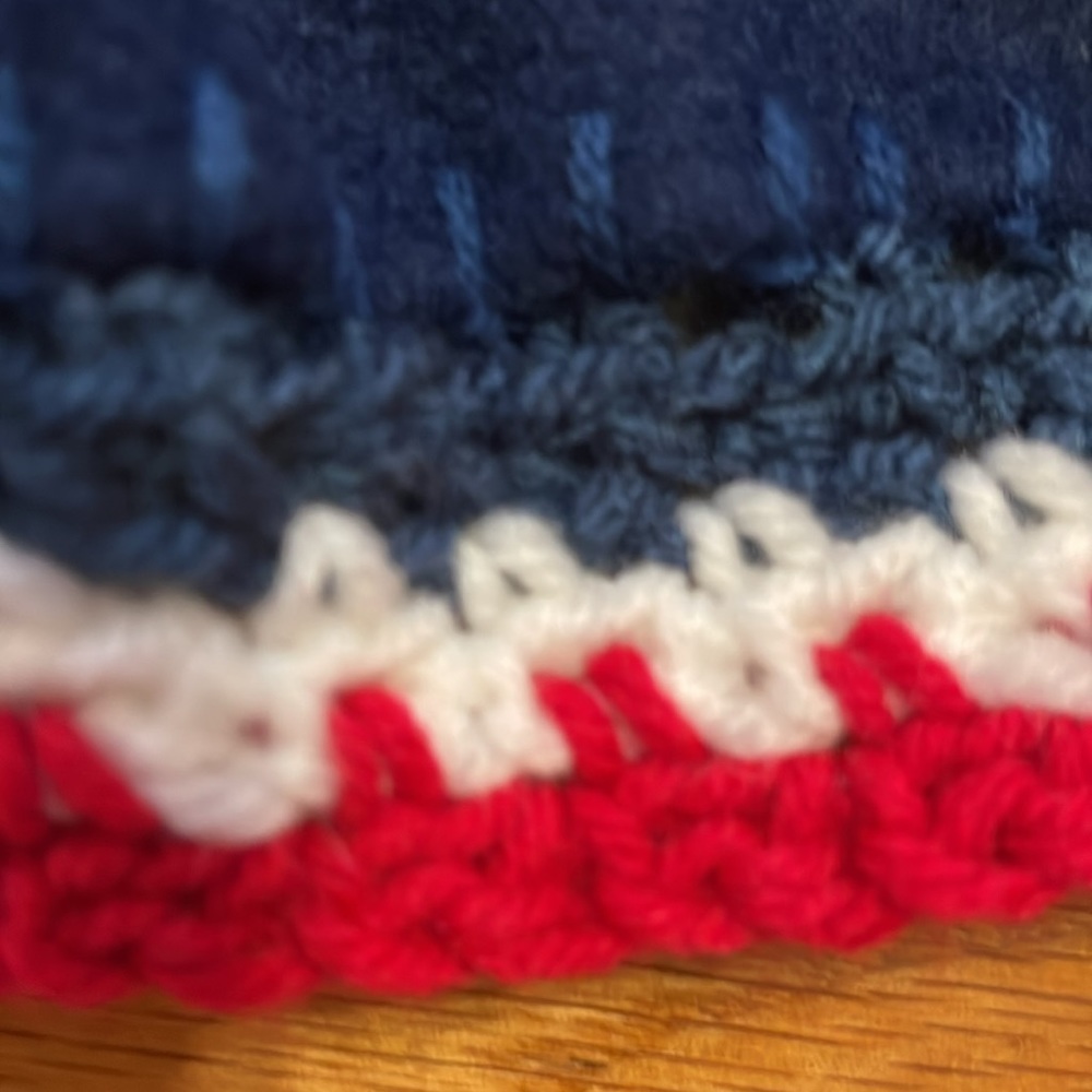 One of a Kind Unique Gift! Official Red Sox Blanket With Hand Made Trim - Picture 4 of 5
